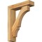 Ekena Millwork Balboa Block Rough Sawn Bracket w/ Offset Brace, Western Red Cedar, 4"W x 14"D x 18"H BKT0402X14X18BOA05RWR - alternate 1